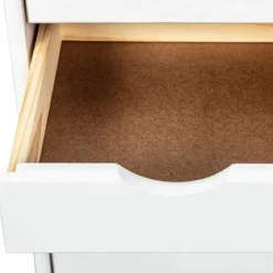 Caisson 6 tiroirs pin massif vernis blanc