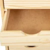 Caisson 6 tiroirs pin massif vernis naturel