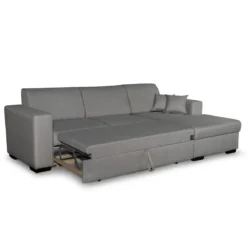 Canapé convertible d'angle droit 4 places en tissu - CA00003