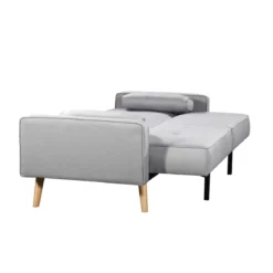 Canapé convertible droit scandinave 3 places en tissu - CA00001