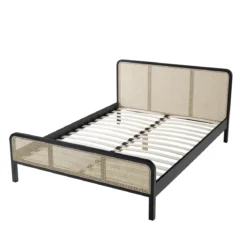 Chambre lit cannage avec commode ANNA