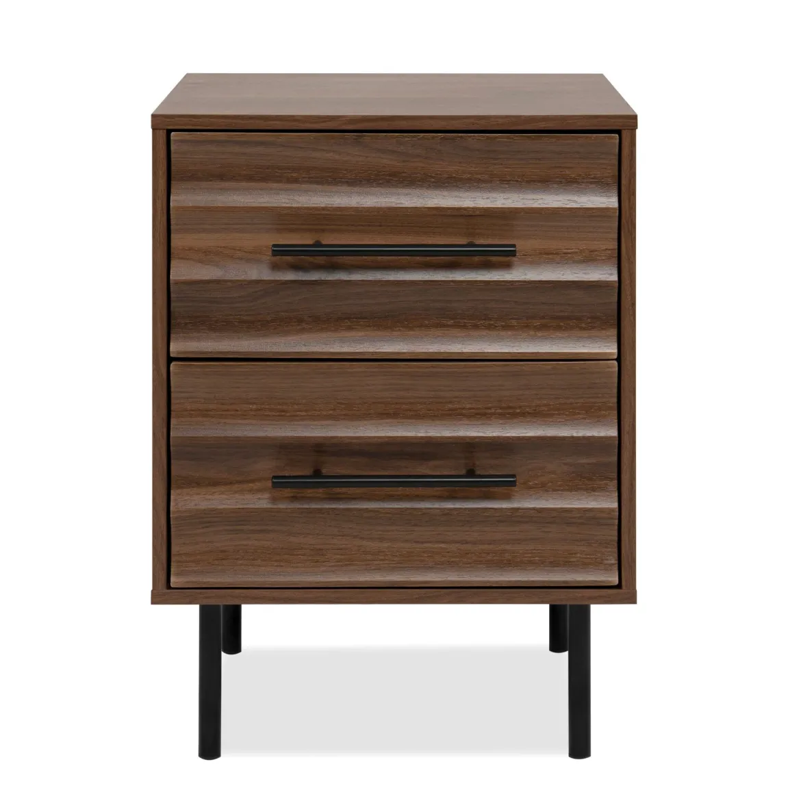 Chevet bois et métal avec tiroirs design