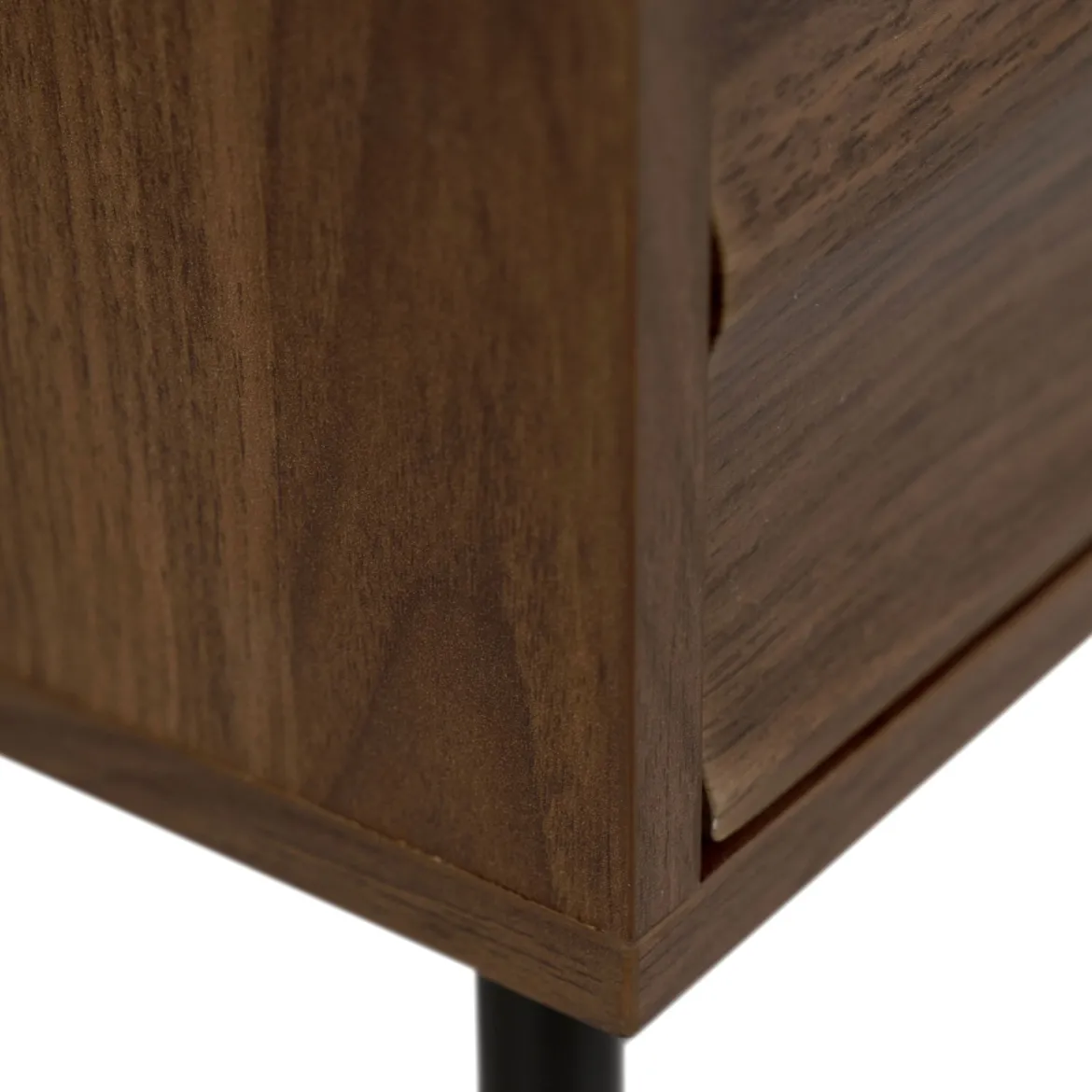 Chevet bois et métal avec tiroirs design