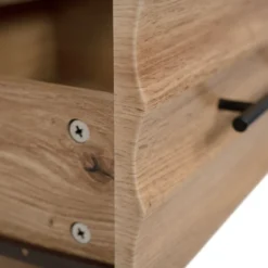 Chevet bois et métal avec tiroirs design