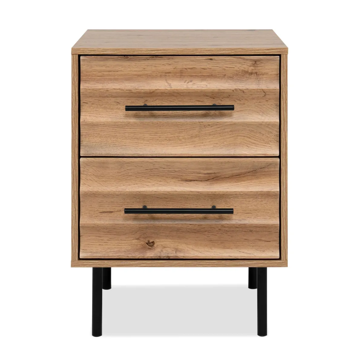 Chevet bois et métal avec tiroirs design