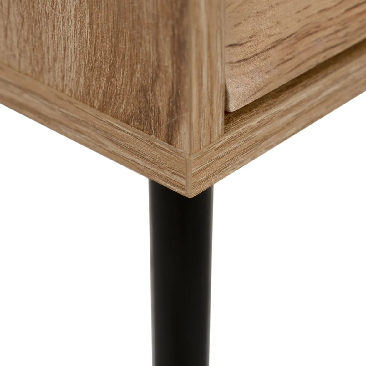 Chevet bois et métal avec tiroirs design