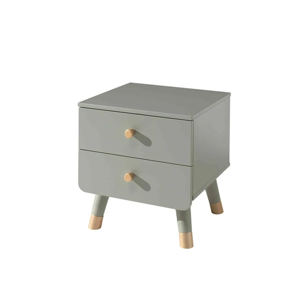 Chevet enfant 2 tiroirs en bois massif - CH2031