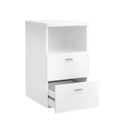 Chevet 2 tiroirs + 1 niche en bois - CH13024