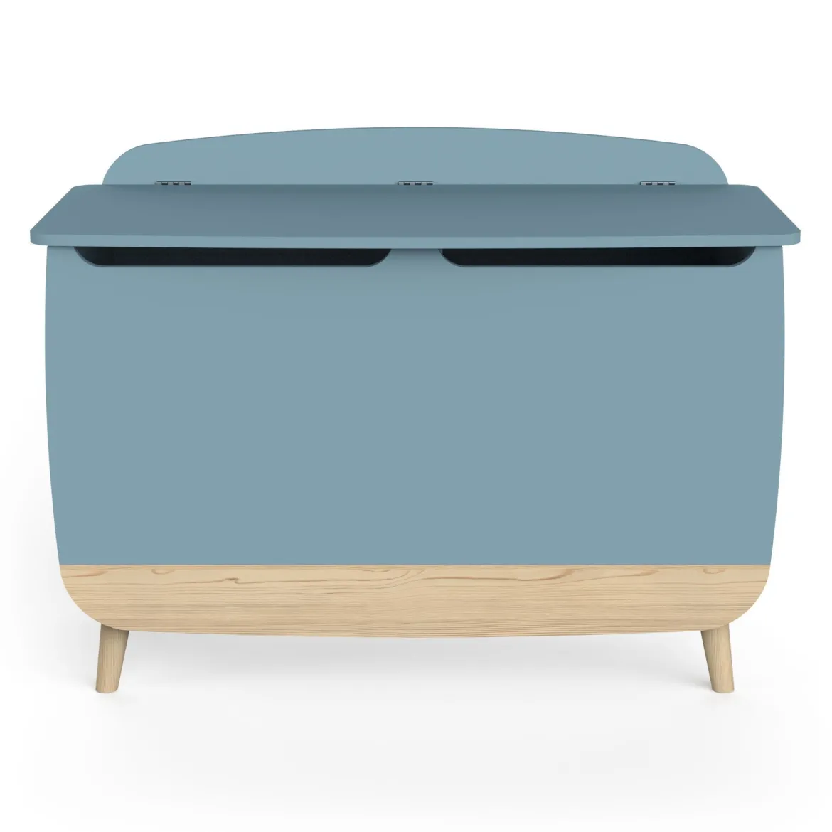 Coffre à jouets en bois bicolore LOUISON - CO2013