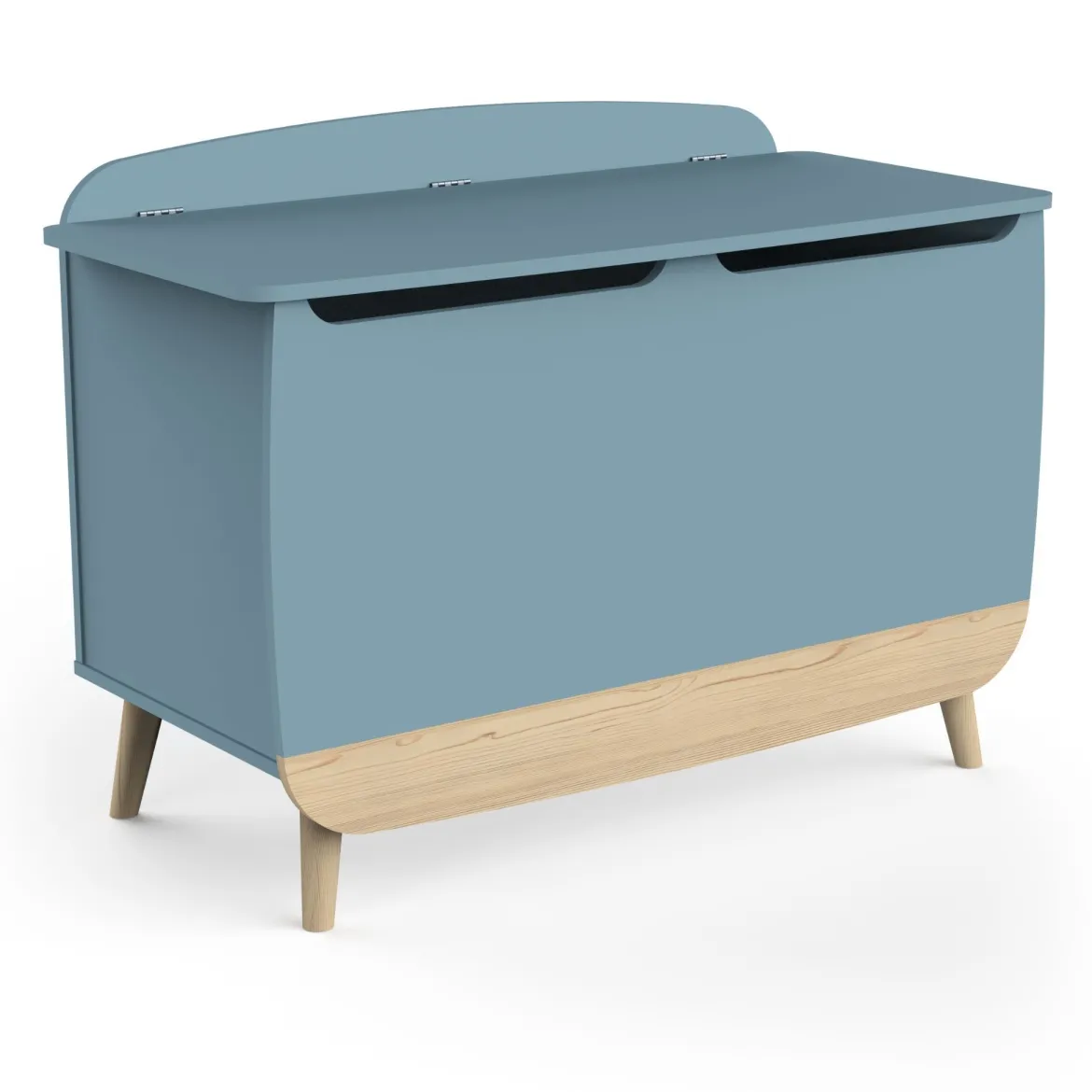 Coffre à jouets en bois bicolore LOUISON - CO2013
