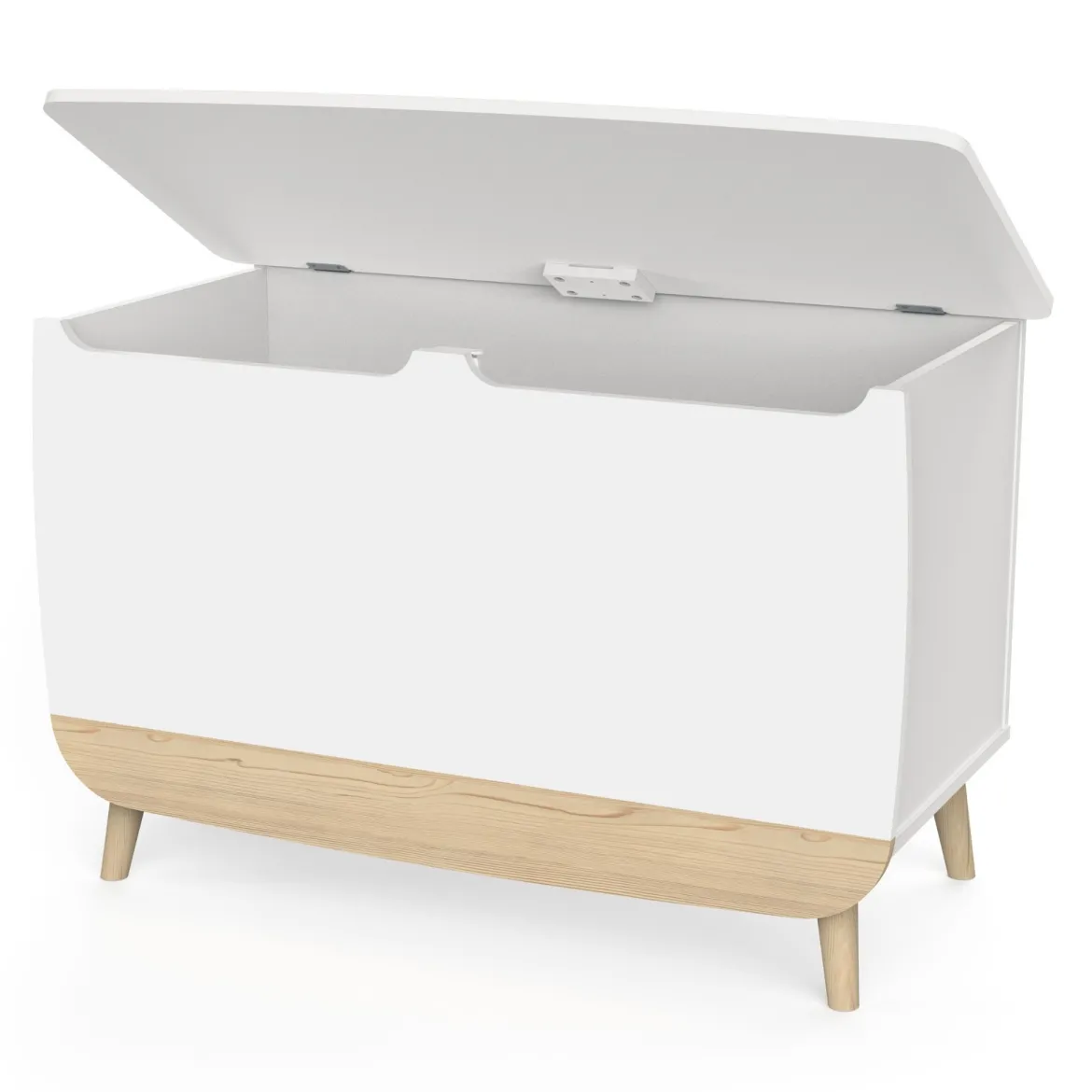 Coffre à jouets en bois bicolore LOUISON - CO2013