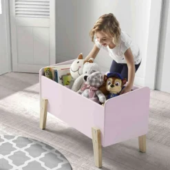 Coffre à jouets 80x39x48 en bois - CO2012