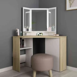 Coiffeuse enfant avec miroirs en bois - CF9023