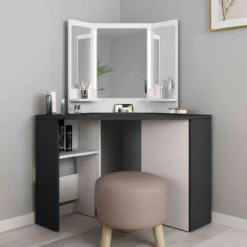 Coiffeuse enfant avec miroirs en bois - CF9023