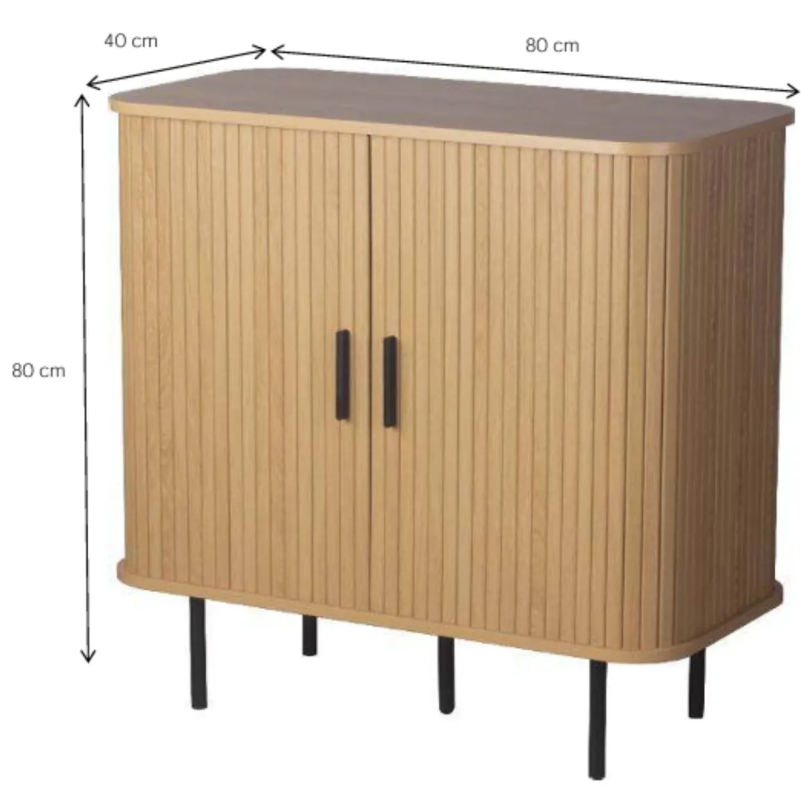 Commode bois à portes scandinave Linje