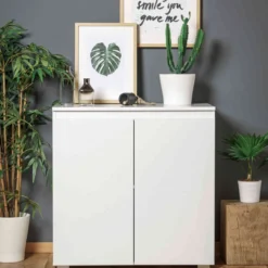 Commode 2 portes en bois - CO7053