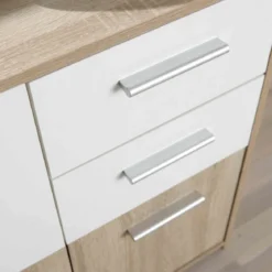 Commode 3 portes 2 tiroirs en bois - CO12053-1