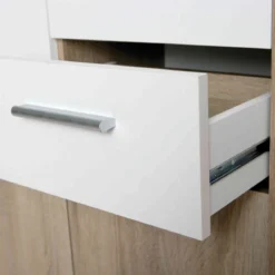 Commode 3 portes 2 tiroirs en bois - CO12053-1