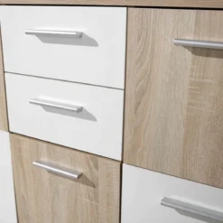 Commode 4 portes 2 tiroirs en bois - CO12053-3