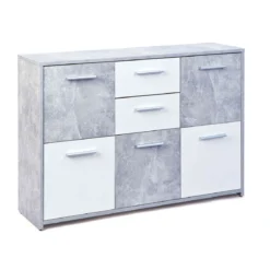 Commode 4 portes 2 tiroirs en bois - CO12053-3