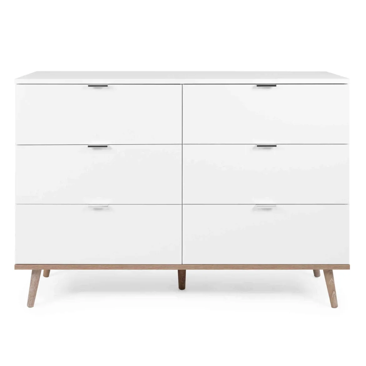 Commode 6 tiroirs blanc - CO7781-2