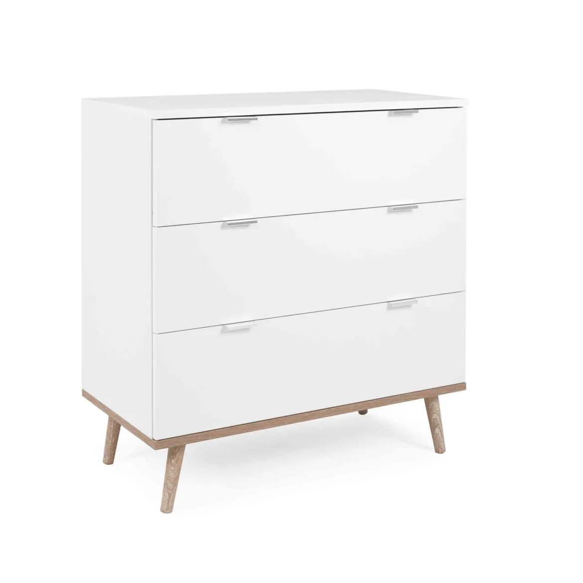 Commode 3 tiroirs blanc - CO7781-1