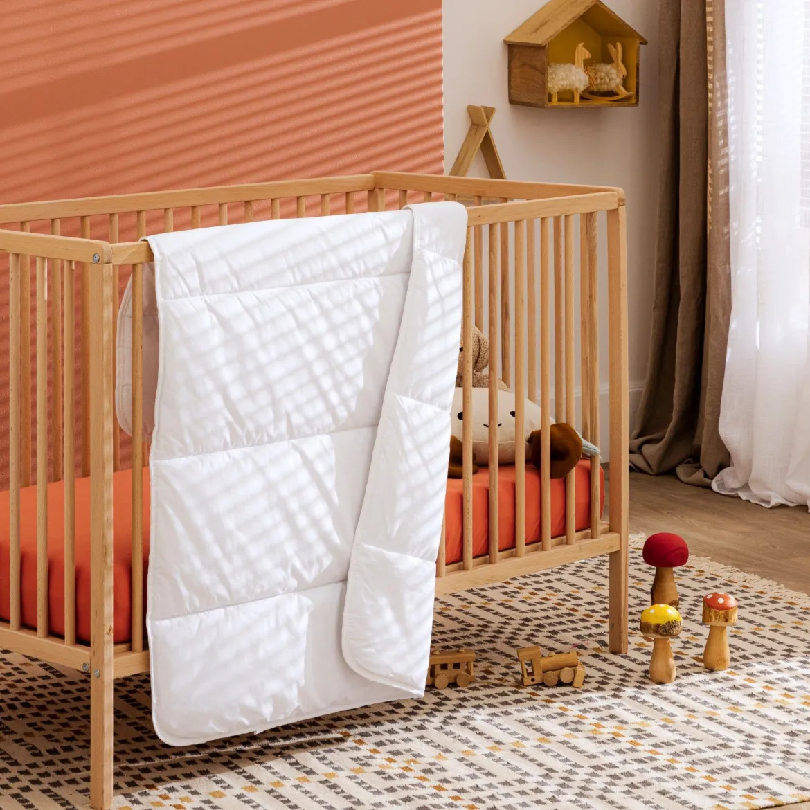 Couette bébé coton bio Someo 80x120
