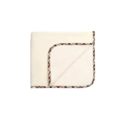 Couverture Red Castle Tartan double polaire- ivoire