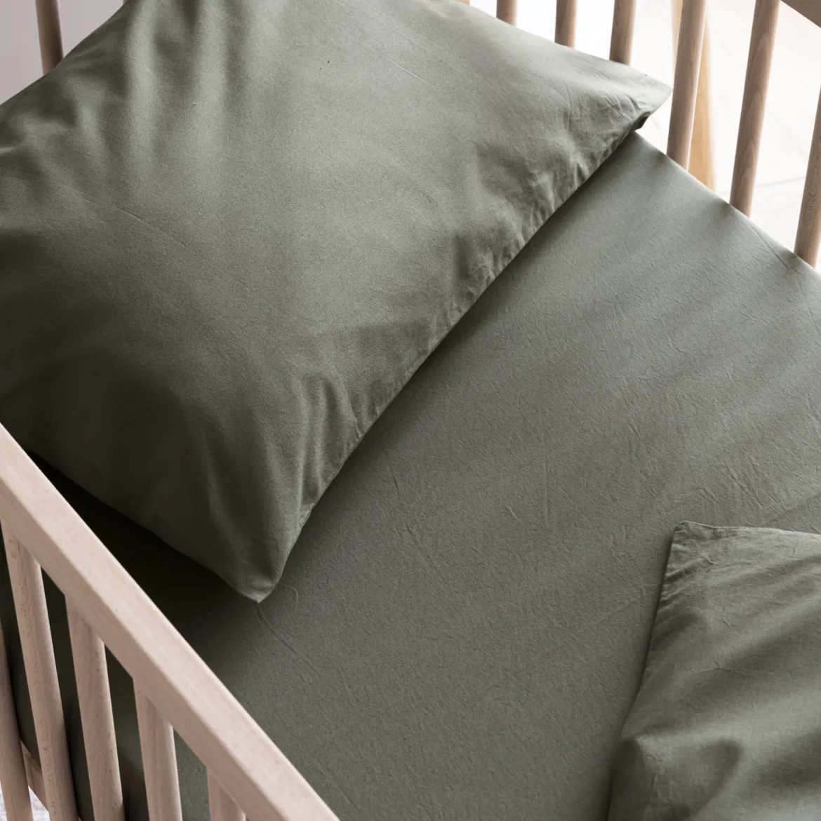 Drap housse bébé coton lavé - SOMEO