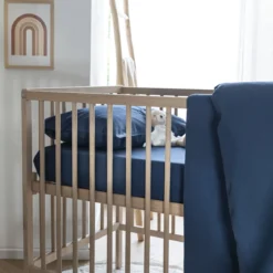 Drap housse bébé coton lavé - SOMEO