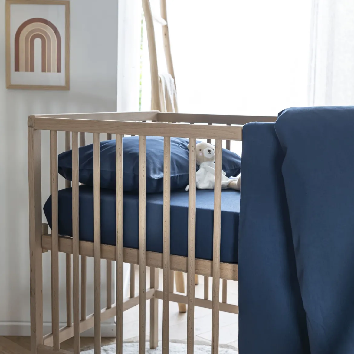 Drap housse bébé coton lavé - SOMEO