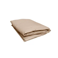 Drap housse bébé gris argent percale bonnet 15 cm