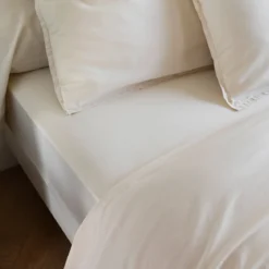 Drap housse coton lavé bonnet 40 cm - SOMEO
