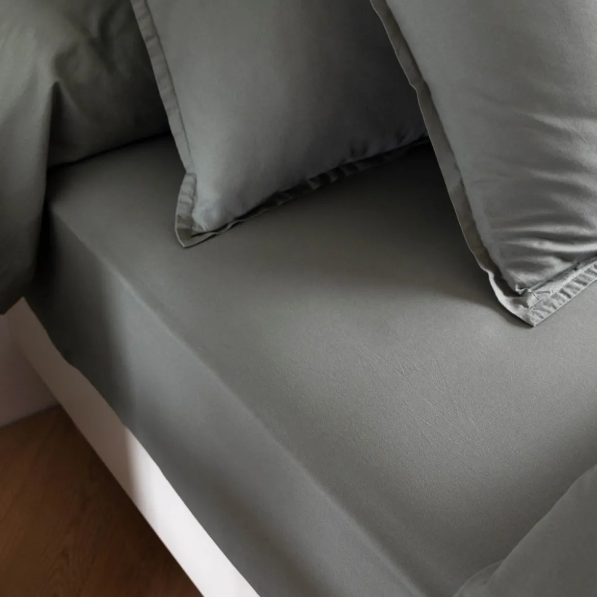 Drap housse coton lavé bonnet 40 cm - SOMEO