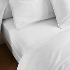 Drap housse coton lavé bonnet 30 cm - SOMEO