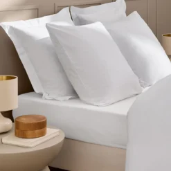 Drap housse coton lavé Douceur d'Intérieur Linella
