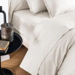 Drap housse coton percale bonnet 30 cm - SOMEO