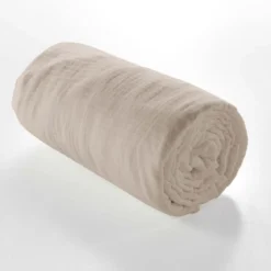 Drap housse double gaze de coton Douceur d'Intérieur Angelia