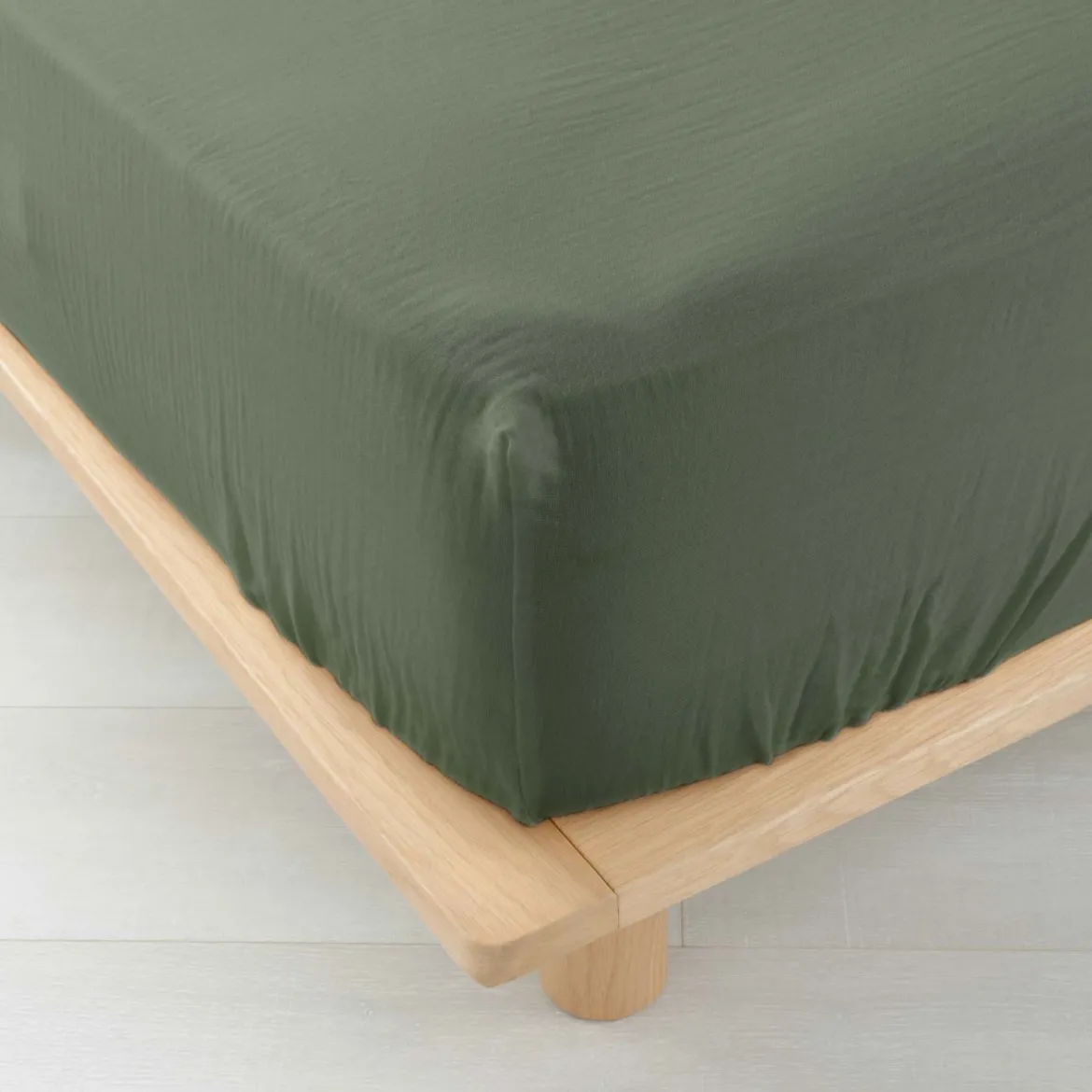 Drap housse double gaze de coton Douceur d'Intérieur Angelia