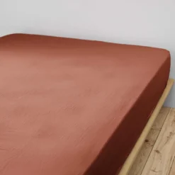 Drap housse double gaze de coton