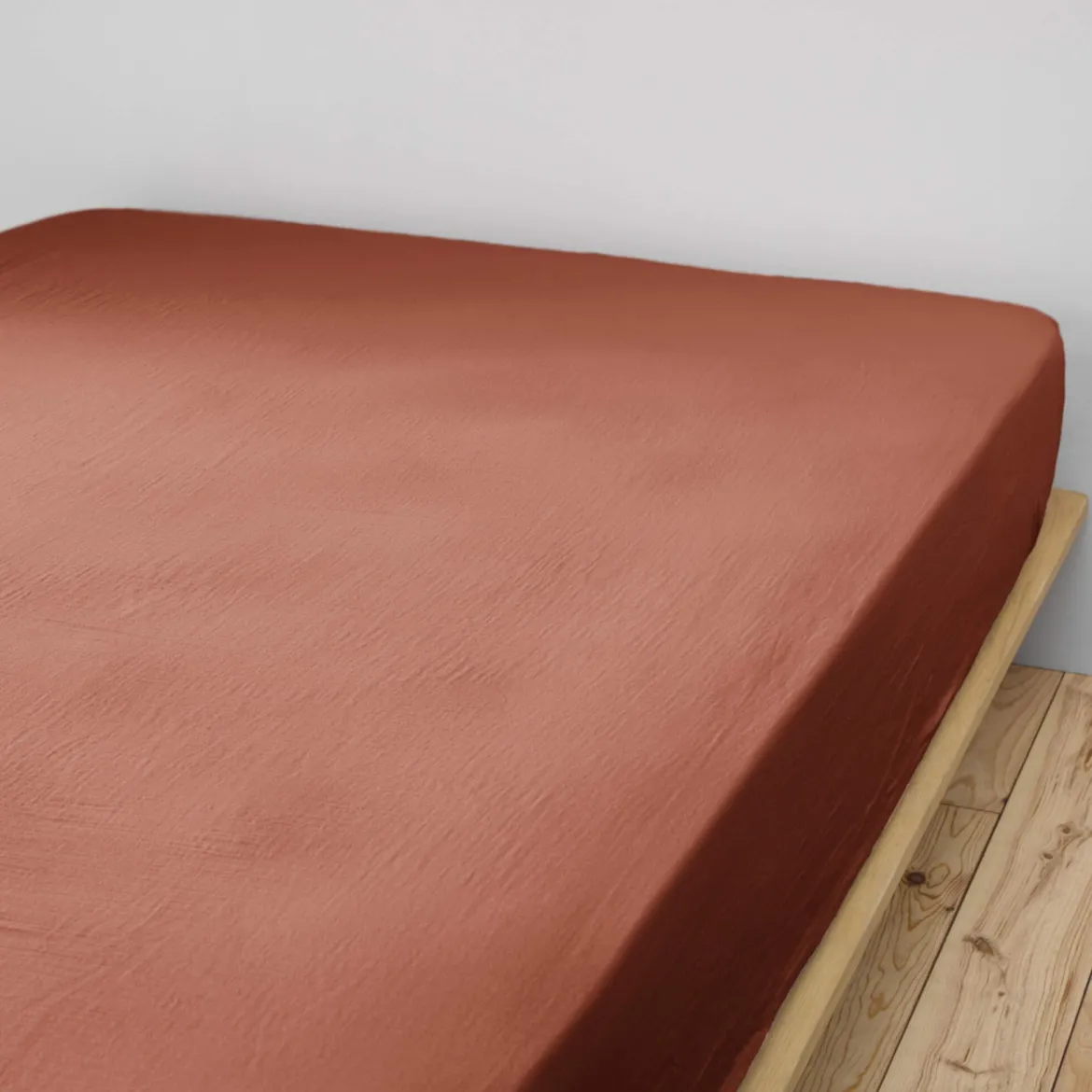 Drap housse double gaze de coton