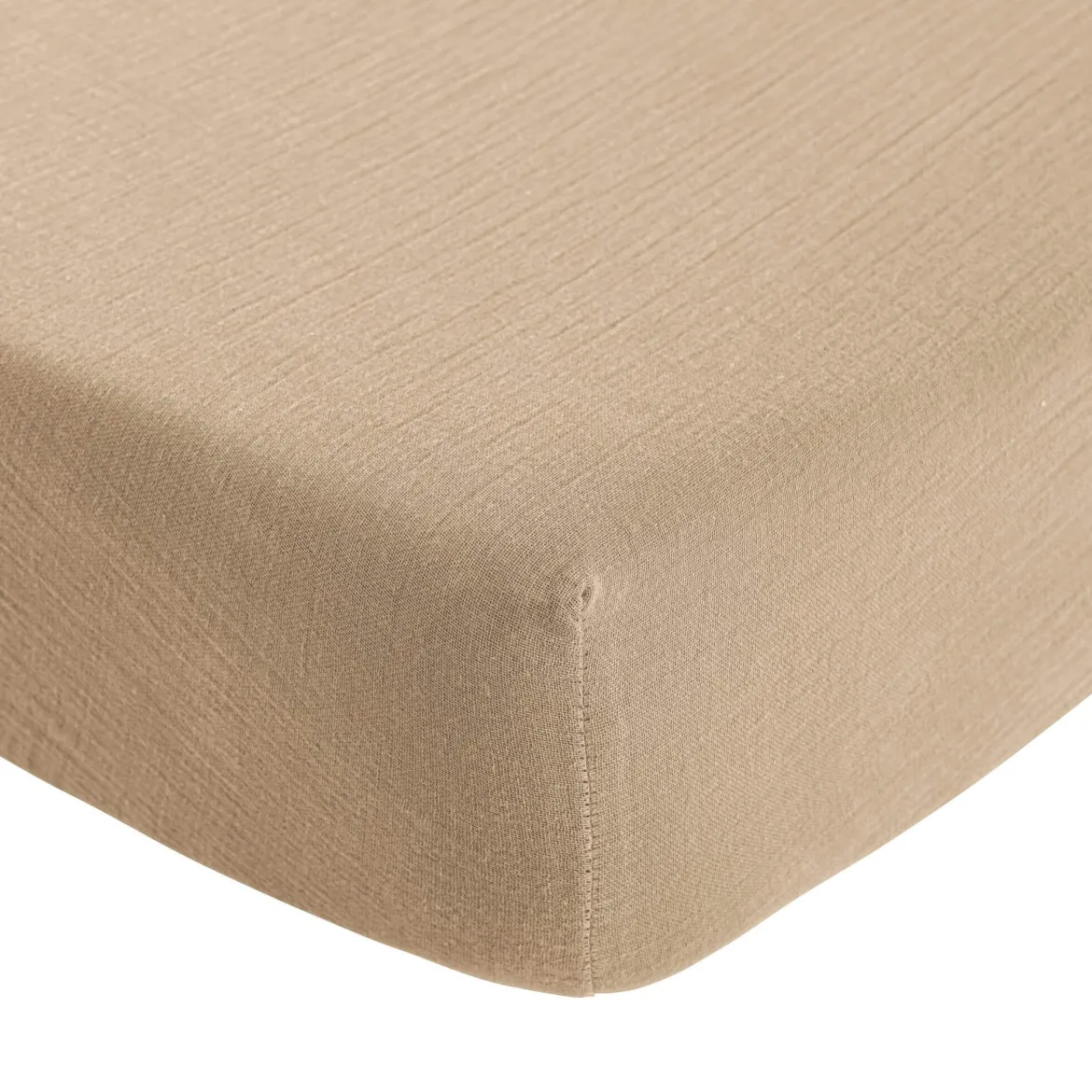Drap housse gaze de coton Terre de Nuit NOA
