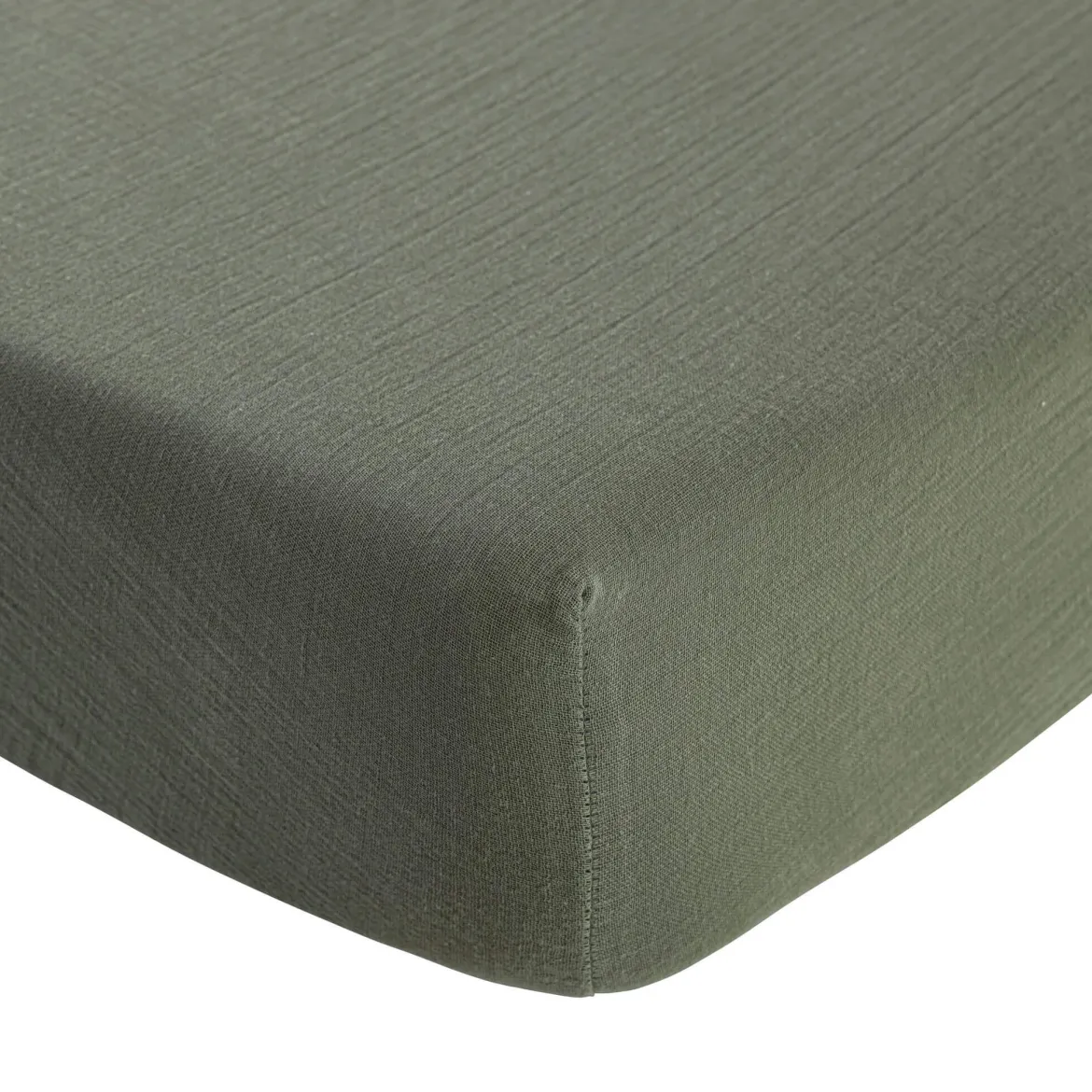 Drap housse gaze de coton Terre de Nuit NOA