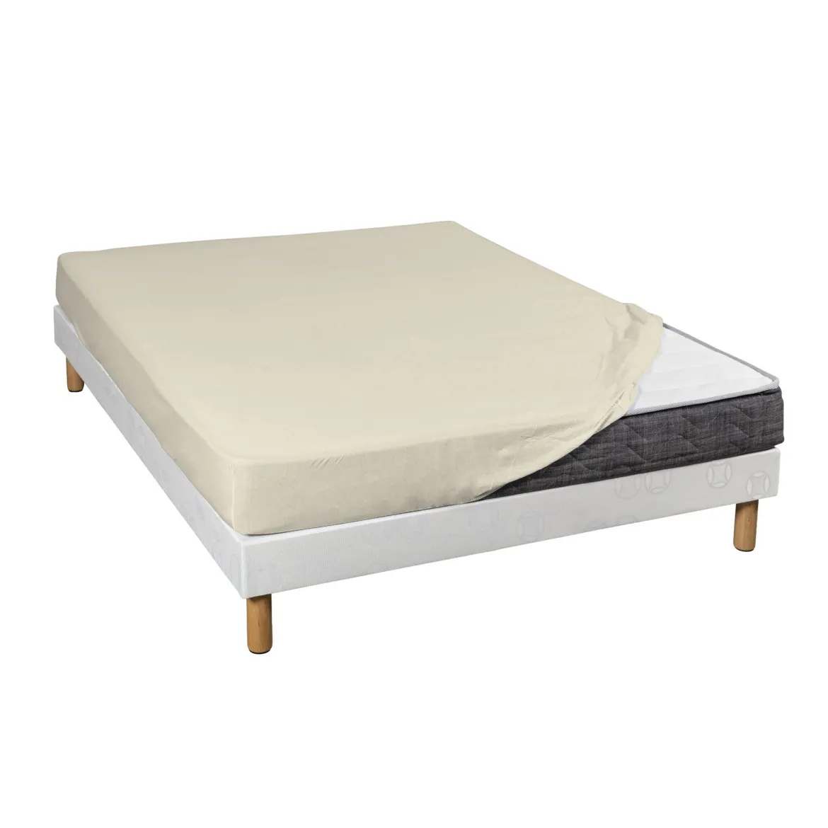 Drap housse jersey coton Lycra Tencel Terre de Nuit