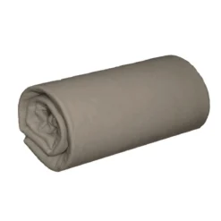 Drap housse jersey taupe bonnet 30 cm 100% coton biologique