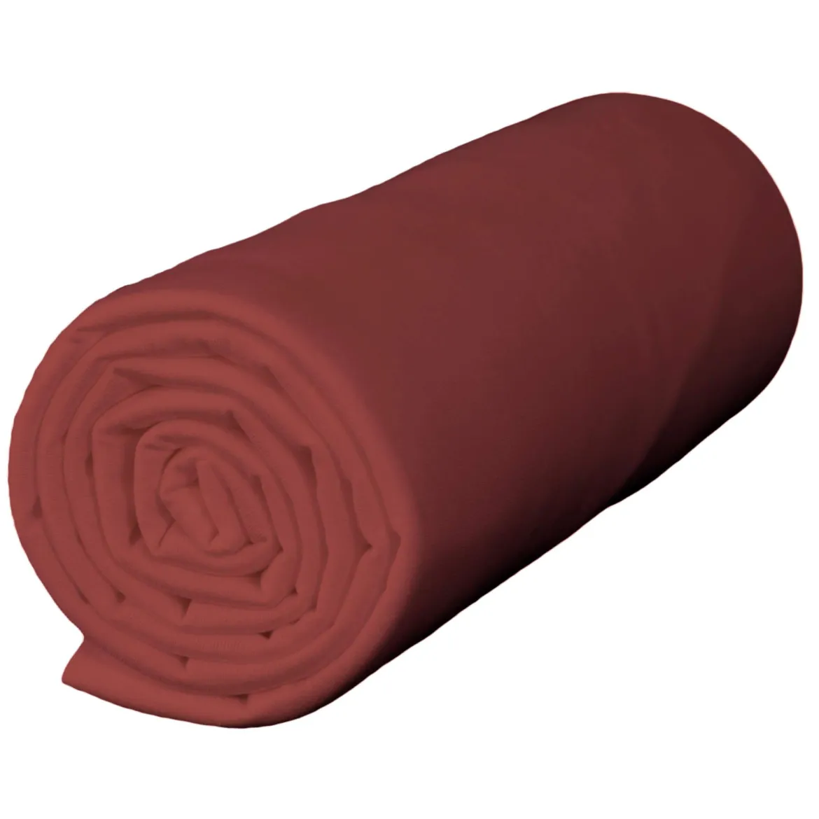 Drap housse jersey terre de sienne bonnet 30 cm