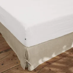 Drap housse lin lavé