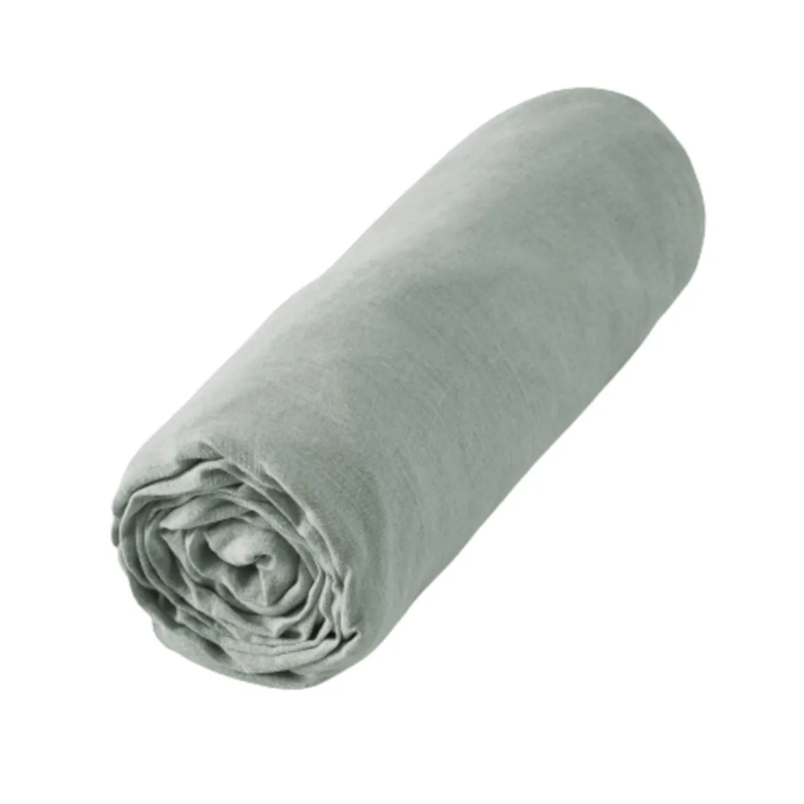 Drap housse lin lavé