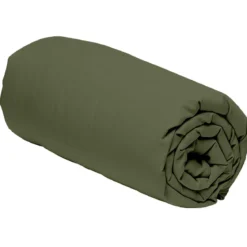 Drap housse percale de coton bonnet 30 cm Terre de Nuit