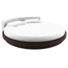 Drap housse rond jersey blanc 215 cm 100% coton